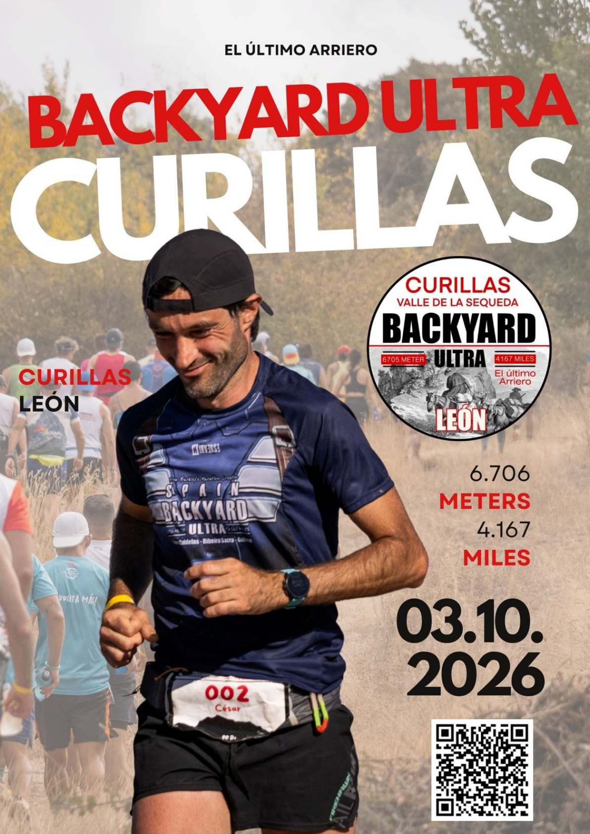 Cartel oficial Backyard Ultra Curillas 2026